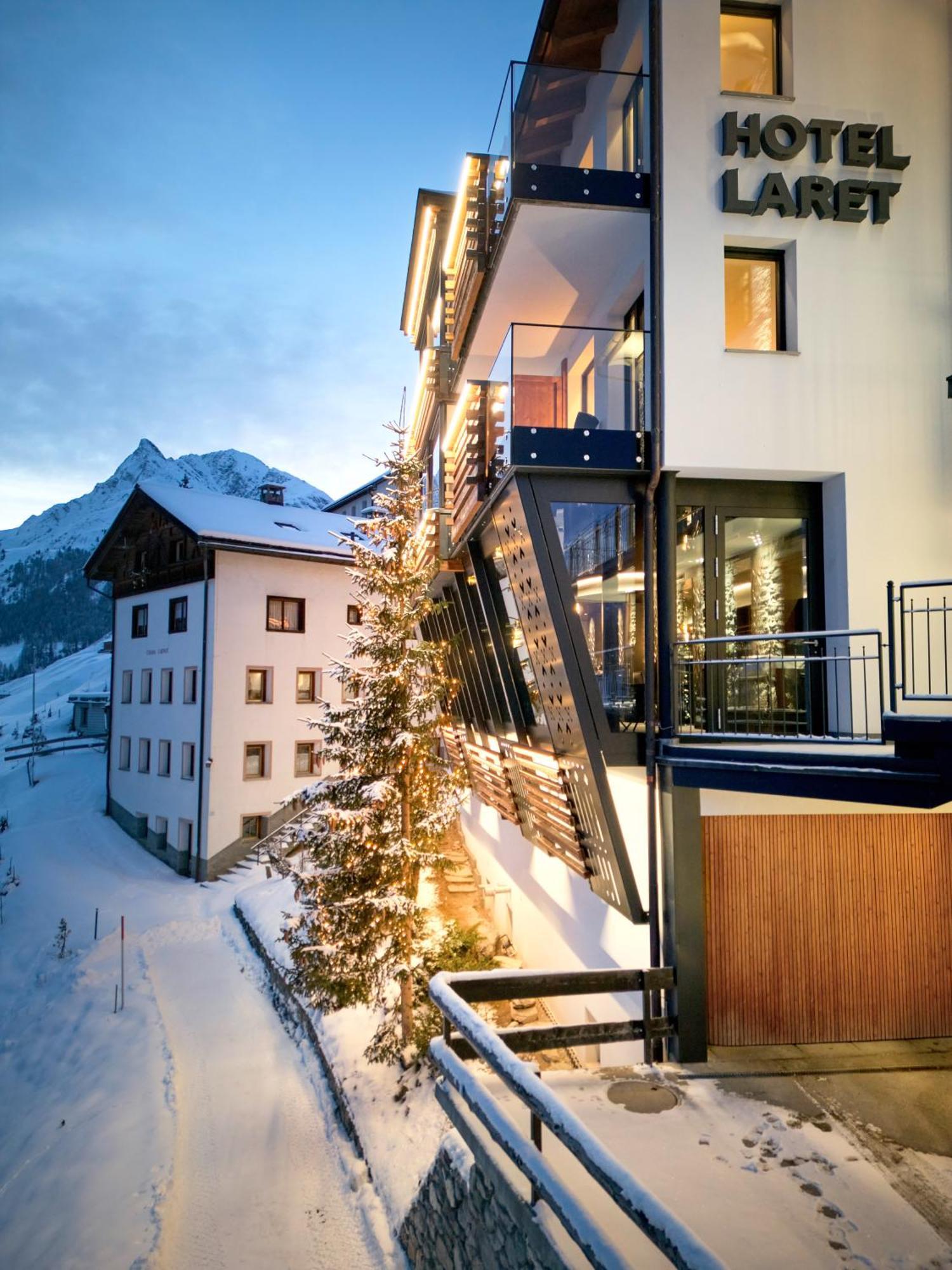 Laret Private Boutique Hotel - Adults Only Samnaun Bagian luar foto