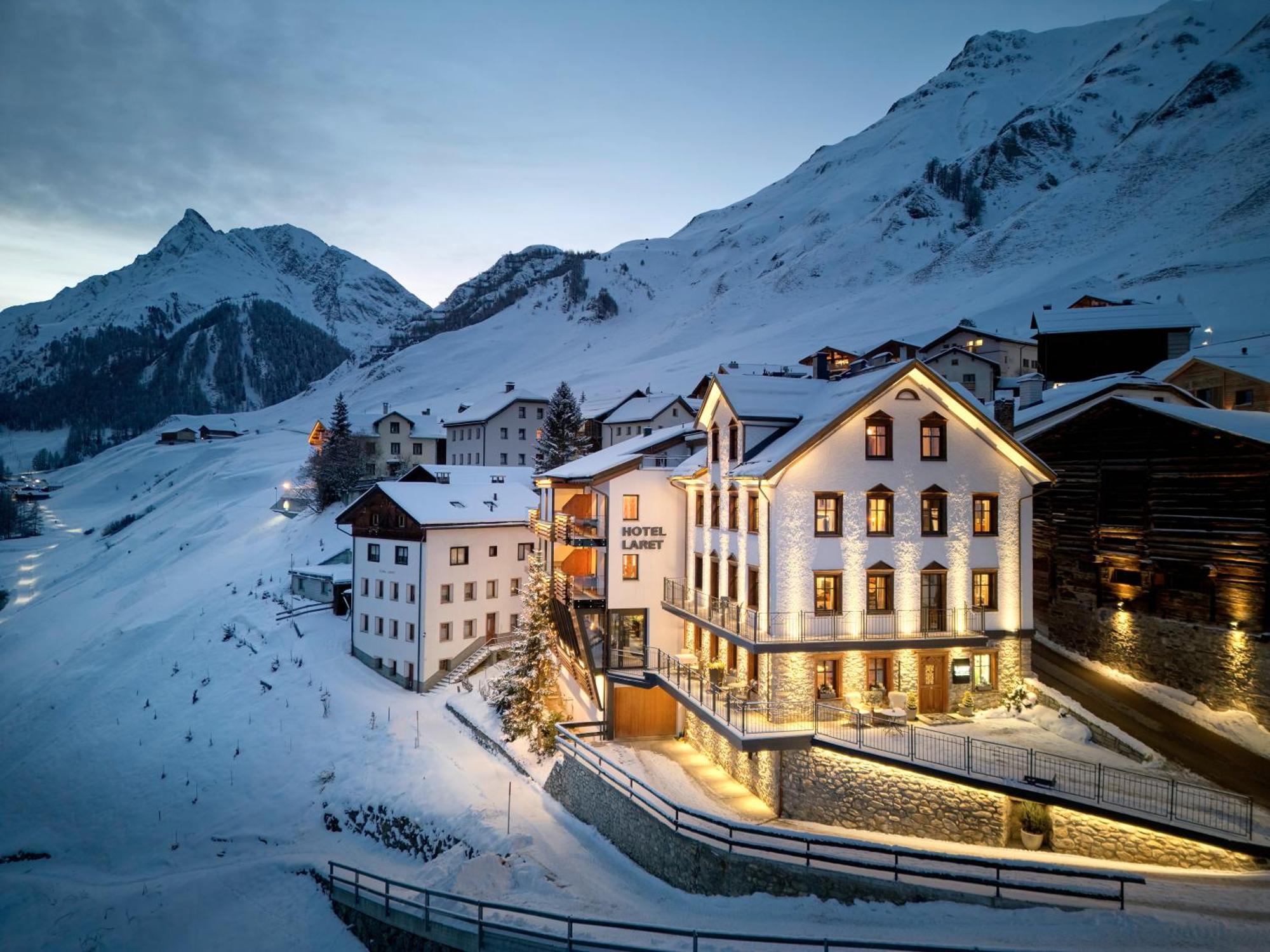 Laret Private Boutique Hotel - Adults Only Samnaun Bagian luar foto