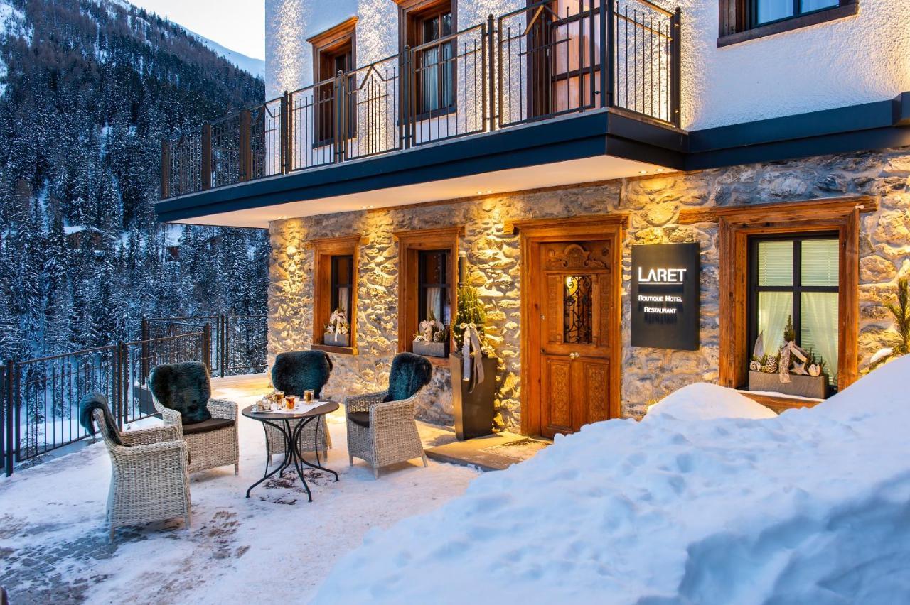 Laret Private Boutique Hotel - Adults Only Samnaun Bagian luar foto
